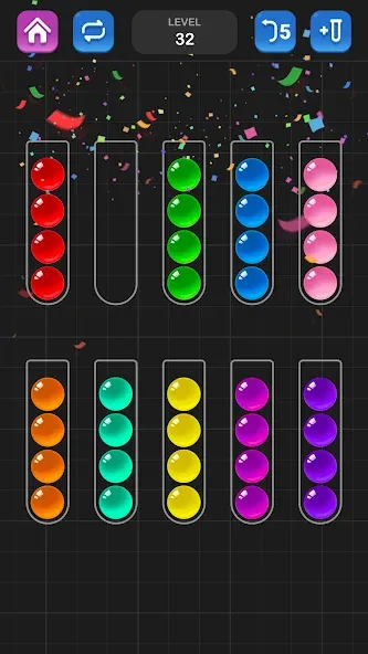 Ball Sort Puzzle - Color Game  [МОД Много денег] Screenshot 5