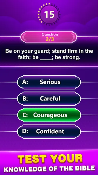 Bible Trivia - Word Quiz Game (Библейская викторина)  [МОД Menu] Screenshot 3