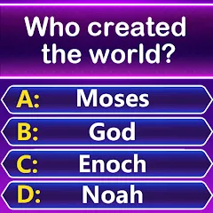 Взломанная Bible Trivia - Word Quiz Game (Библейская викторина)  [МОД Menu] - стабильная версия apk на Андроид
