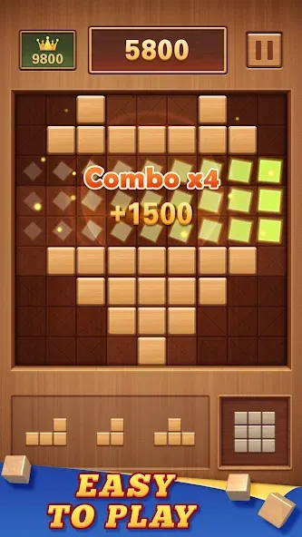 Wood Block 99 - Sudoku Puzzle (Вуд Блок 99)  [МОД Бесконечные монеты] Screenshot 3