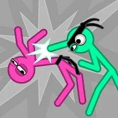 Взлом Slapstick Fighter - Fight Game (лапстик Файтер)  [МОД Mega Pack] - последняя версия apk на Андроид