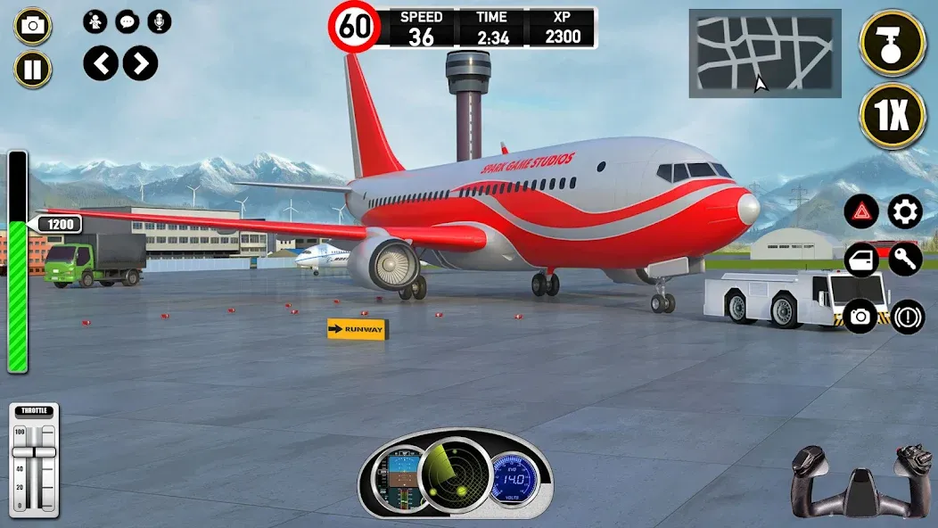 Plane Pilot Flight Simulator (Плейн Пилот Флайт Симулятор)  [МОД Много монет] Screenshot 5