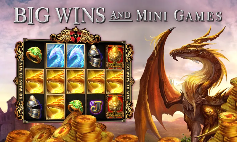Slots Dragon Machine (Трон драконов слоты)  [МОД Mega Pack] Screenshot 1