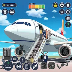 Взломанная Airplane Game Flight Simulator  [МОД Бесконечные монеты] - полная версия apk на Андроид