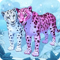 Взлом Snow Leopard Family Sim Online  [МОД Много монет] - последняя версия apk на Андроид