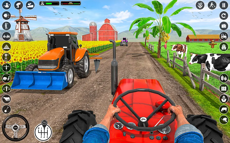 Tractor Farming: Tractor Games (Тракторное хозяйство)  [МОД Много денег] Screenshot 1