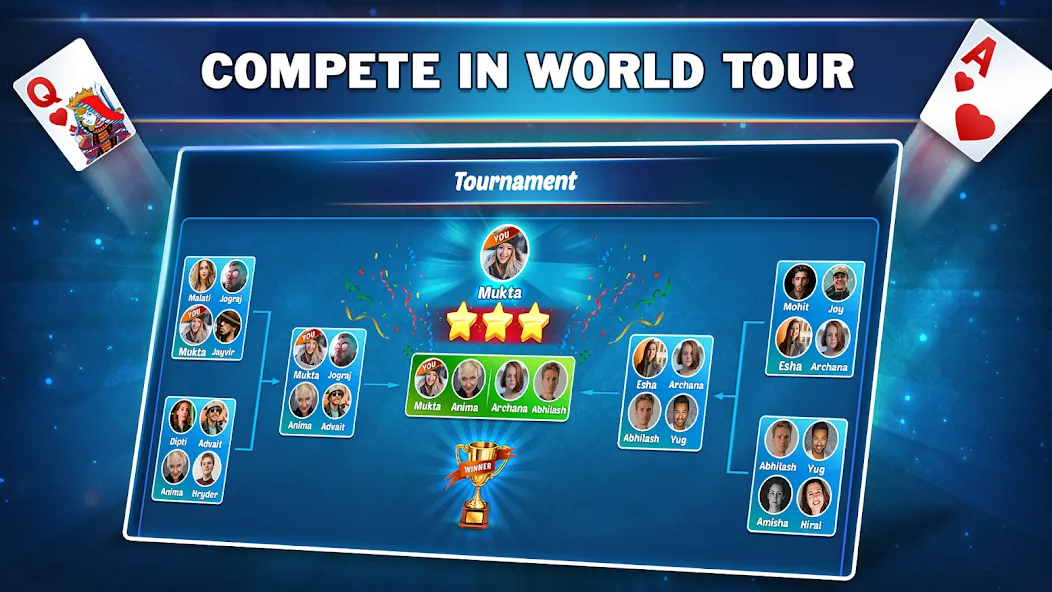 Callbreak Star - Card Game (Коллбрик Стар)  [МОД Unlimited Money] Screenshot 3