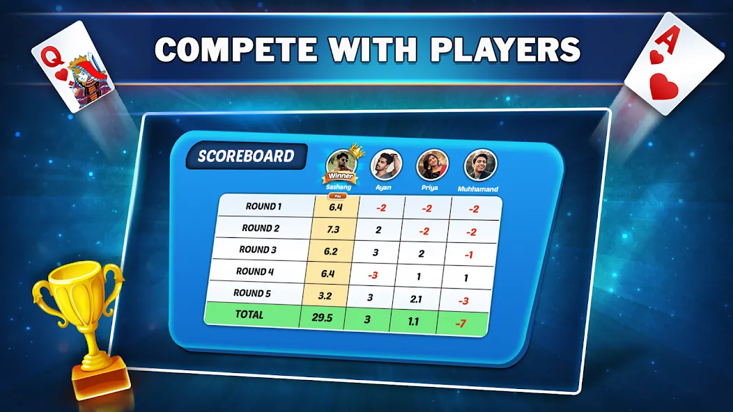 Callbreak Star - Card Game (Коллбрик Стар)  [МОД Unlimited Money] Screenshot 5