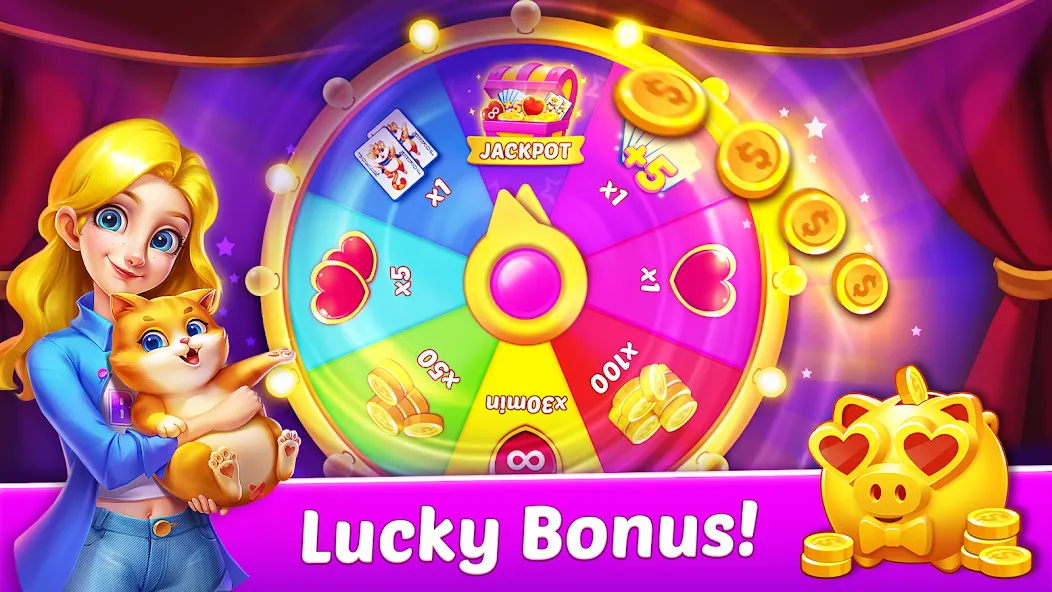 Solitaire Tripeaks Diary  [МОД Бесконечные монеты] Screenshot 2