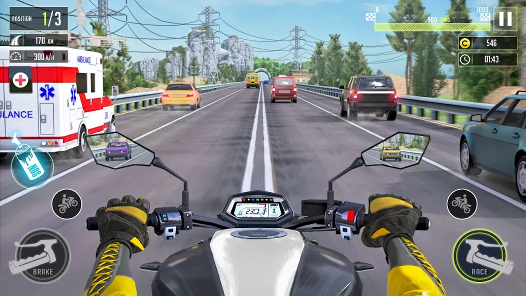 3d Bike Racing Bike Race Games  [МОД Много монет] Screenshot 1
