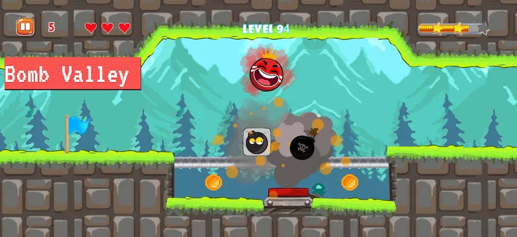 Bounce Ball 4: Red Season 4 (Рэд Баунс Болл 4)  [МОД Mega Pack] Screenshot 4