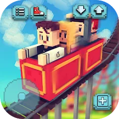 Скачать взломанную Theme Park Craft: Build & Ride  [МОД Много денег] - полная версия apk на Андроид