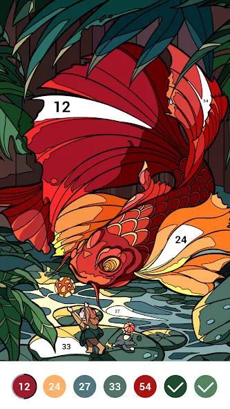 Casual Color - Color by Number  [МОД Много денег] Screenshot 5