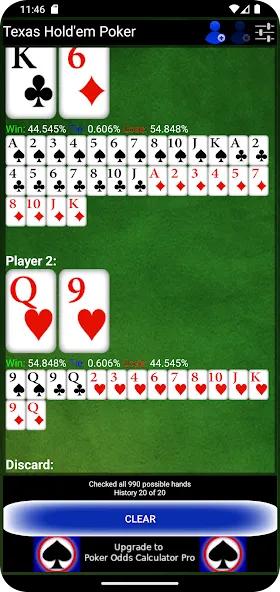 Poker Odds Calculator (Покер Оддс Калькулятор)  [МОД Меню] Screenshot 4