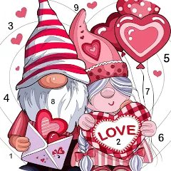 Взломанная Love, Heart Coloring Book  [МОД Mega Pack] - стабильная версия apk на Андроид