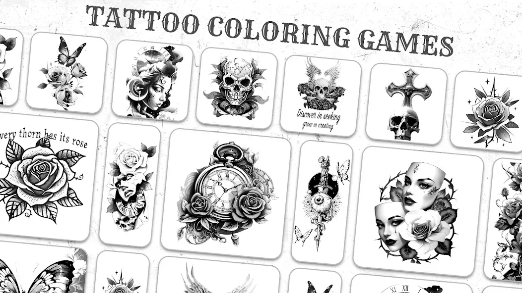 Tattoo Coloring games  [МОД Меню] Screenshot 4