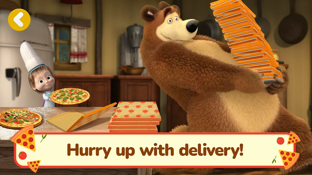 Masha and the Bear Pizza Maker  [МОД Unlimited Money] Screenshot 4