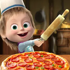 Взломанная Masha and the Bear Pizza Maker  [МОД Unlimited Money] - полная версия apk на Андроид