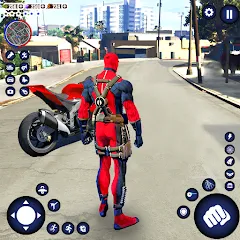 Скачать взломанную Miami Rope Hero Spider Game 2  [МОД Много денег] - последняя версия apk на Андроид