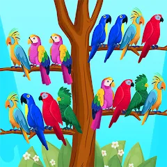 Скачать взлом Bird Puzzle - Color Game  [МОД Все открыто] - последняя версия apk на Андроид
