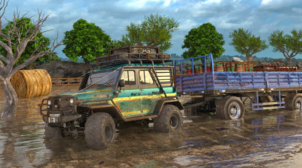 Offroad Mud Truck Driving Sim  [МОД Unlimited Money] Screenshot 2