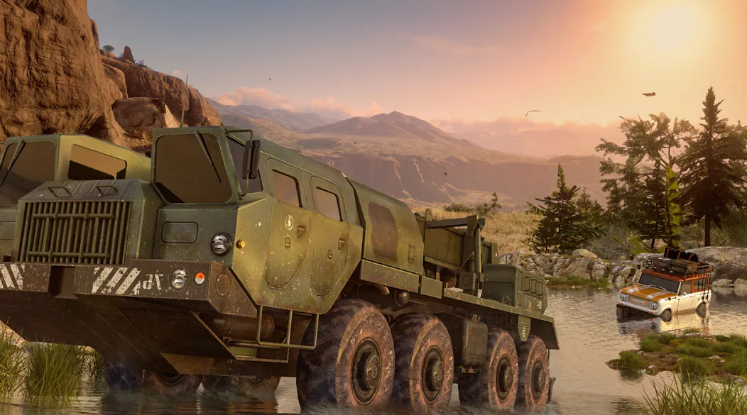 Offroad Mud Truck Driving Sim  [МОД Unlimited Money] Screenshot 5