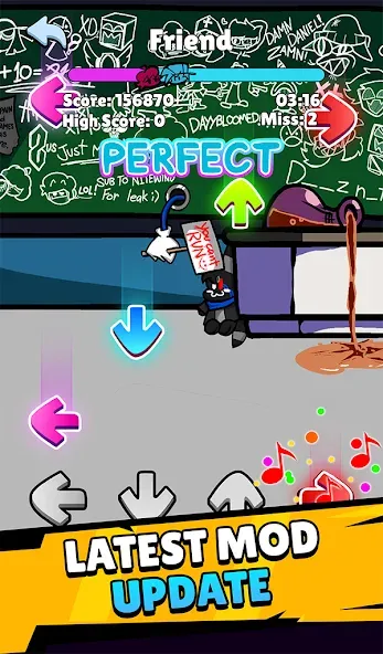 Music Rap Time Battle (Фанкин Музыка)  [МОД Бесконечные монеты] Screenshot 3