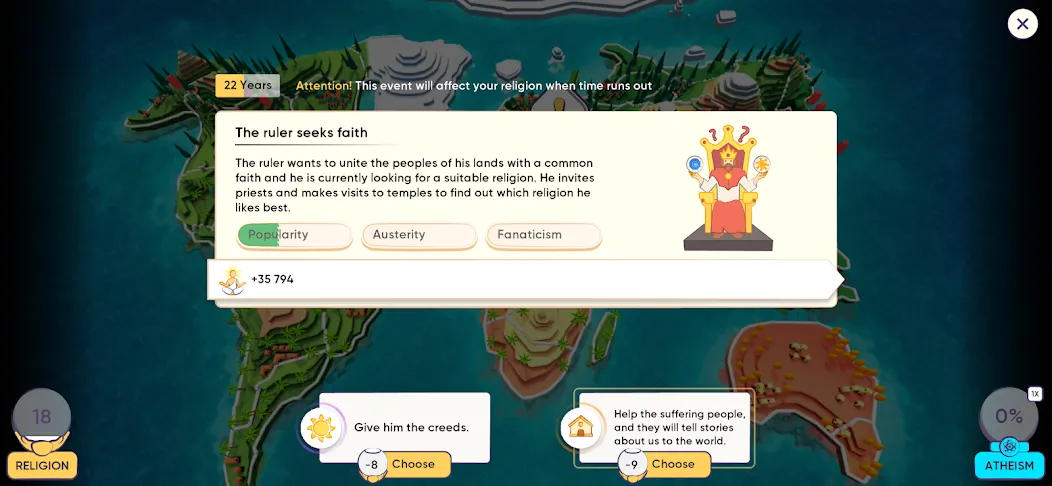 Religion Inc. God Simulator (Релиджн Инк)  [МОД Меню] Screenshot 2