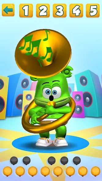 Talking Gummy Bear Kids Games  [МОД Бесконечные монеты] Screenshot 4
