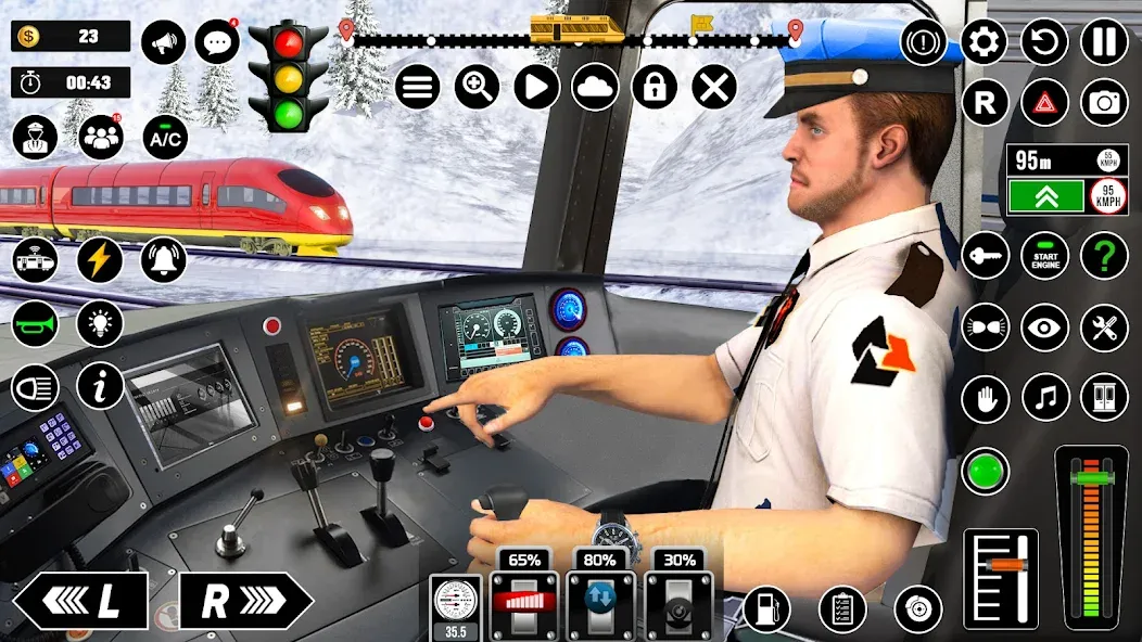 Railway Train Simulator Games  [МОД Меню] Screenshot 1