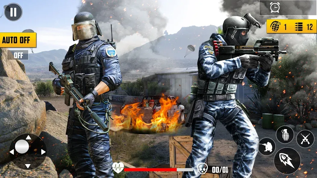 Gun Shooting Games Fps Offline  [МОД Unlimited Money] Screenshot 5