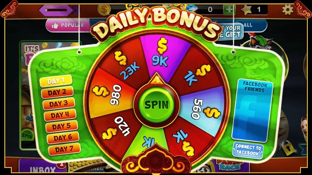 Panda Slots (Панда Слоты)  [МОД Бесконечные деньги] Screenshot 3