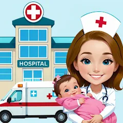 Скачать взломанную My Hospital Town Doctor Games  [МОД Много монет] - стабильная версия apk на Андроид