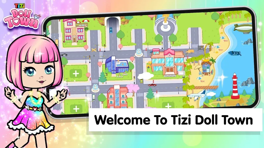 Tizi Town: Doll Dress Up Games  [МОД Unlocked] Screenshot 1