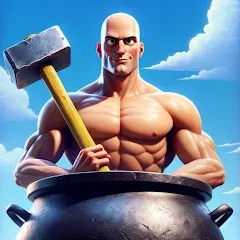 Взлом Hammer Climber Man: Pot Man 3D  [МОД Много монет] - полная версия apk на Андроид