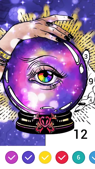 Magic Paint: Color by number (Магик Пейнт)  [МОД Бесконечные деньги] Screenshot 4