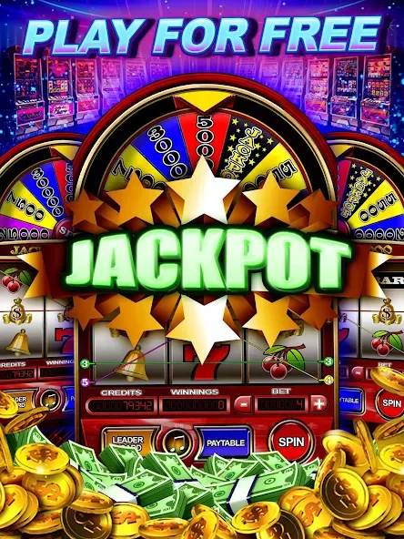 Money Wheel Slot Machine Game (Мани Вил Слот Машине Гейм)  [МОД Menu] Screenshot 4