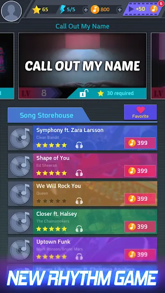Tap Tap Music-Pop Songs  [МОД Меню] Screenshot 1