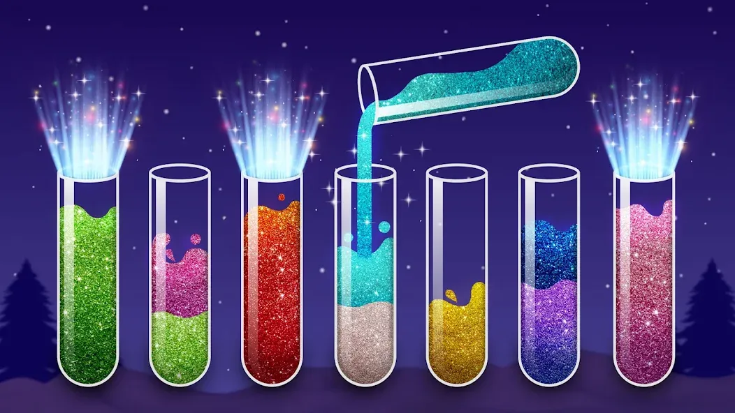 Color Water Sort Wooden Puzzle (Цвет воды Сорт Вуди Пазл)  [МОД Много денег] Screenshot 1