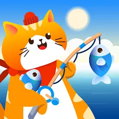 Скачать взломанную Idle Furry Fishing!  [МОД Много монет] - полная версия apk на Андроид