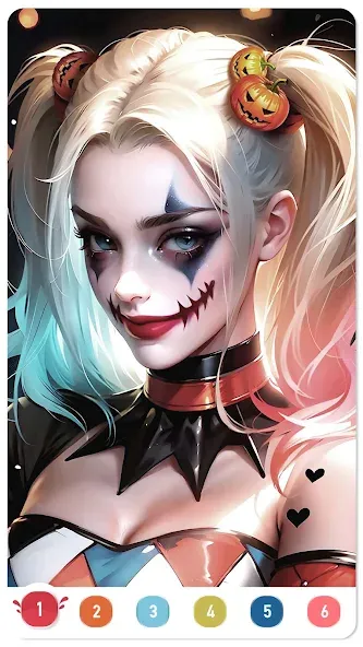 Clown Color, Paint by number  [МОД Все открыто] Screenshot 2