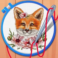 Скачать взлом Cross Stitch Coloring Art (Кроссстич окрашивание искусства)  [МОД Mega Pack] - стабильная версия apk на Андроид