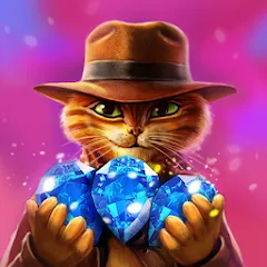 Скачать взлом Indy Cat: Match 3 Adventure  [МОД Бесконечные монеты] - полная версия apk на Андроид