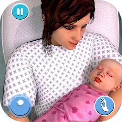 Скачать взломанную Pregnant Mother Simulator Game (Симулятор беременной мамы)  [МОД Mega Pack] - стабильная версия apk на Андроид