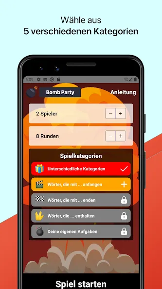 Bomb Party: Das Bombenspiel! (Бомб Пати)  [МОД Menu] Screenshot 1