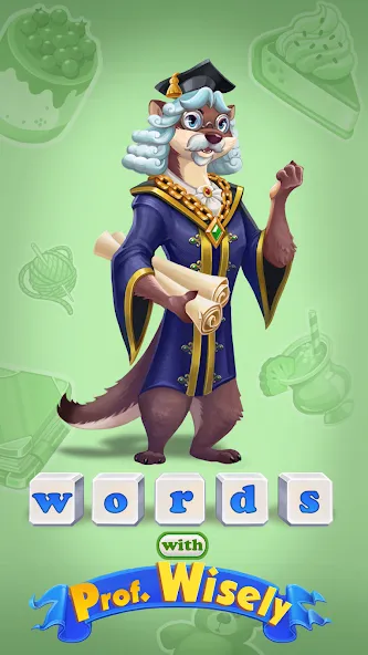 Words with Prof. Wisely  [МОД Бесконечные монеты] Screenshot 1