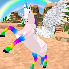 Взломанная Flying Unicorn Pegasus Games  [МОД Бесконечные монеты] - стабильная версия apk на Андроид