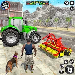 Скачать взломанную Indian Tractor Driving Game 3D (Фарминг Геймс)  [МОД Unlimited Money] - стабильная версия apk на Андроид