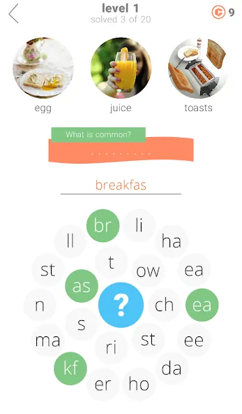 3 Circles: Word Game  [МОД Много денег] Screenshot 1