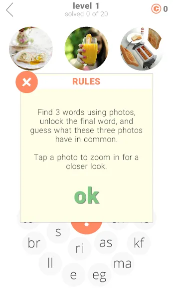 3 Circles: Word Game  [МОД Много денег] Screenshot 2